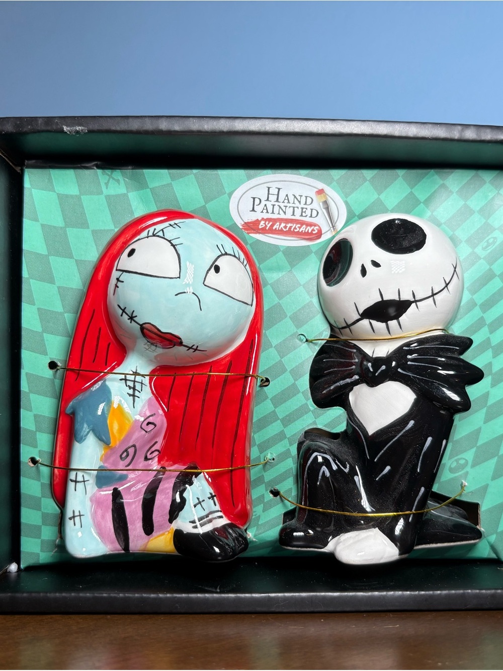 Disney Hand-Painted Sally & Jack Salt & Pepper Shakers